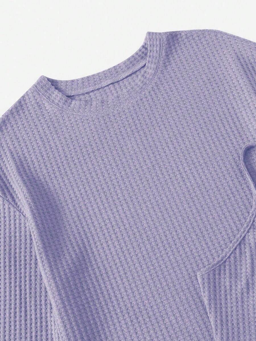 Drop Shoulder Tee & Cami Top & Shorts Lounge Set Outfit - Image 33