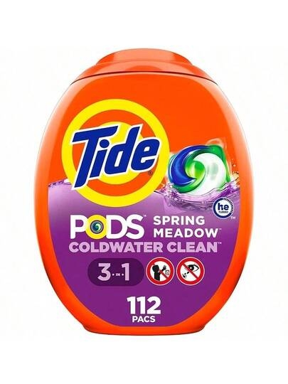 [Limited-Time Discount]Buy One Get One Free!!!PODS Liquid Laundry Detergent Packs Spring Meadow Scent 16 CountReceive $2 For Positive Reviews