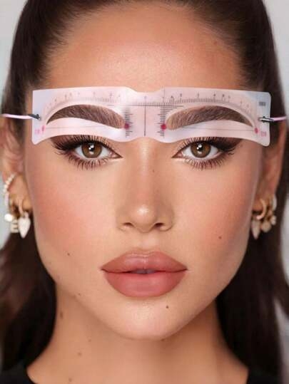Eyebrow Shaper Template Can Be Reused For Elegant Eyebrow Makeup Tools 6PCS,Summer Style, Back To School Gift,Makeup,Cheap,Room Decor,Vanity,Travel,Bedroom,Makeup Accessories