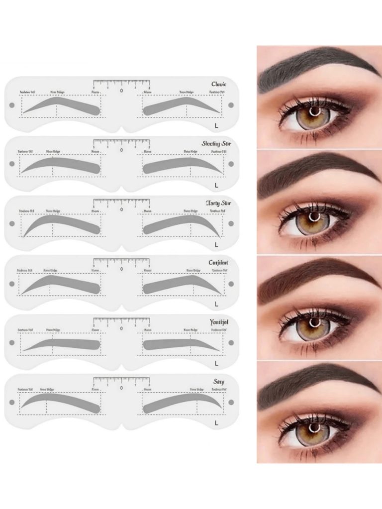 Eyebrow Shaper Template Can Be Reused For Elegant Eyebrow Makeup Tools 6PCS,Summer Style, Back To School Gift,Makeup,Cheap,Room Decor,Vanity,Travel,Bedroom,Makeup Accessories - Image 4