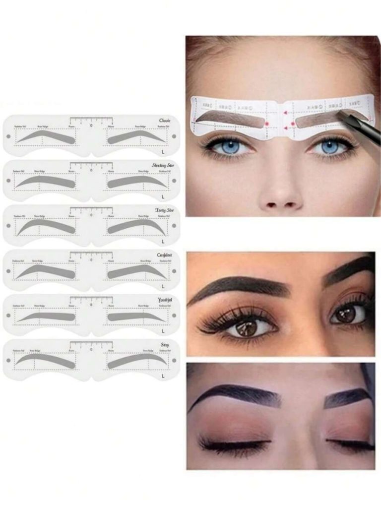 Eyebrow Shaper Template Can Be Reused For Elegant Eyebrow Makeup Tools 6PCS,Summer Style, Back To School Gift,Makeup,Cheap,Room Decor,Vanity,Travel,Bedroom,Makeup Accessories - Image 6