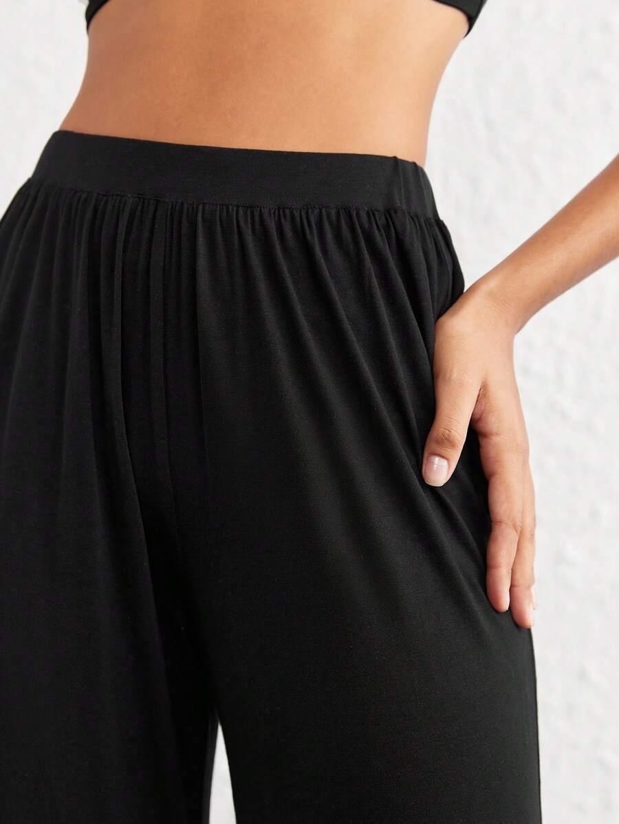 Ocili Leisure Comfortable Rayon Wide Leg Casual Pants-Melange Gray Holiday Season, Fall - Image 10