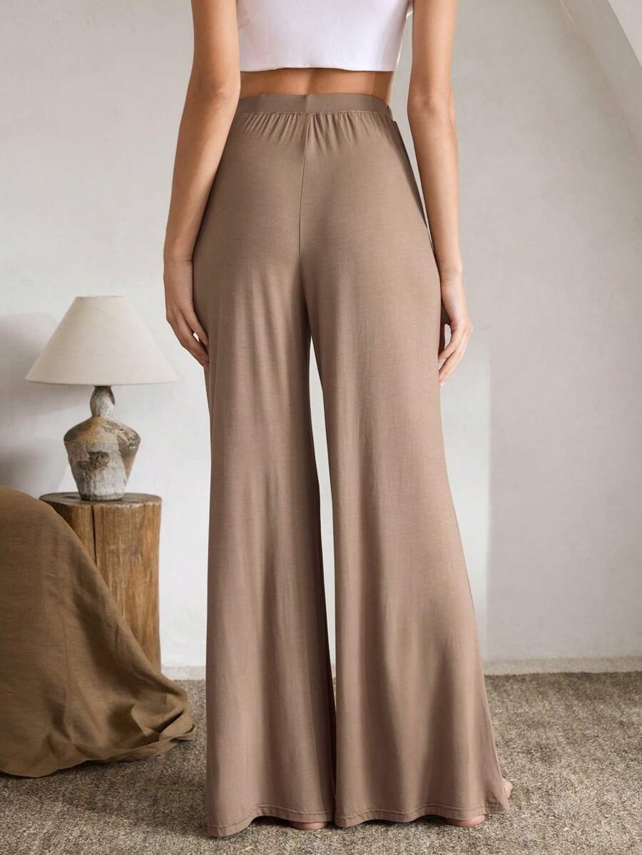 Ocili Leisure Comfortable Rayon Wide Leg Casual Pants-Melange Gray Holiday Season, Fall - Image 15
