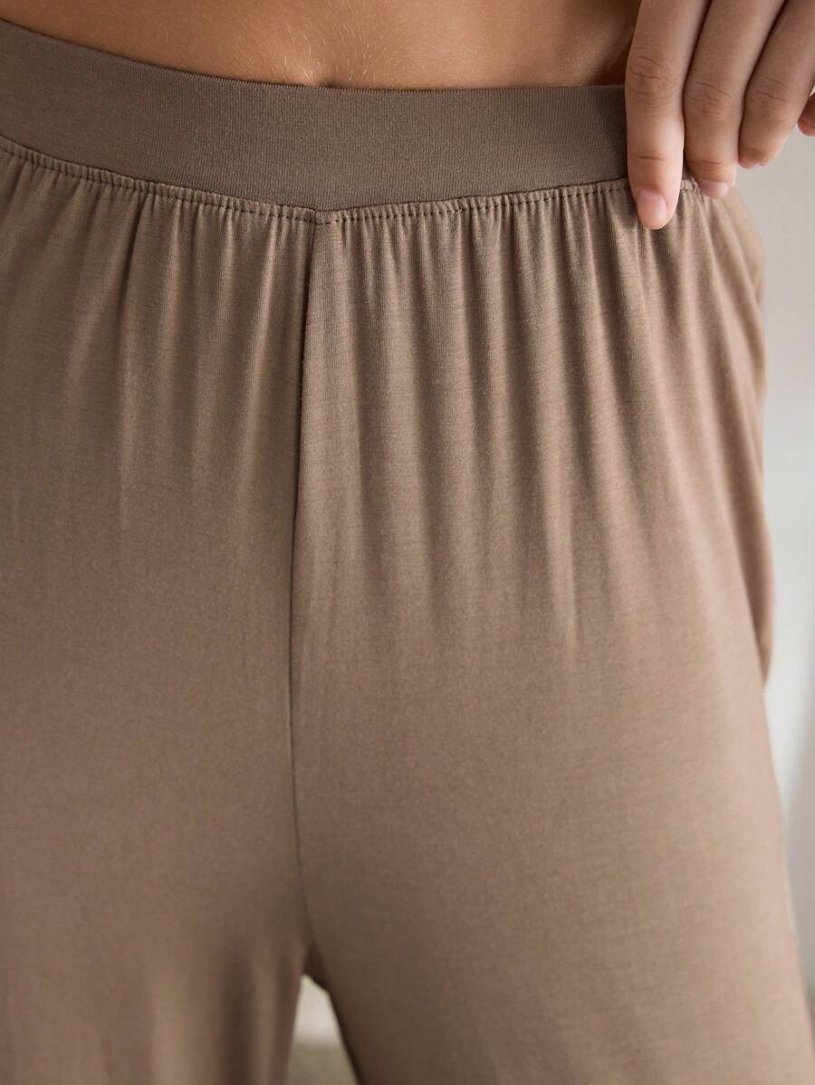 Ocili Leisure Comfortable Rayon Wide Leg Casual Pants-Melange Gray Holiday Season, Fall - Image 19