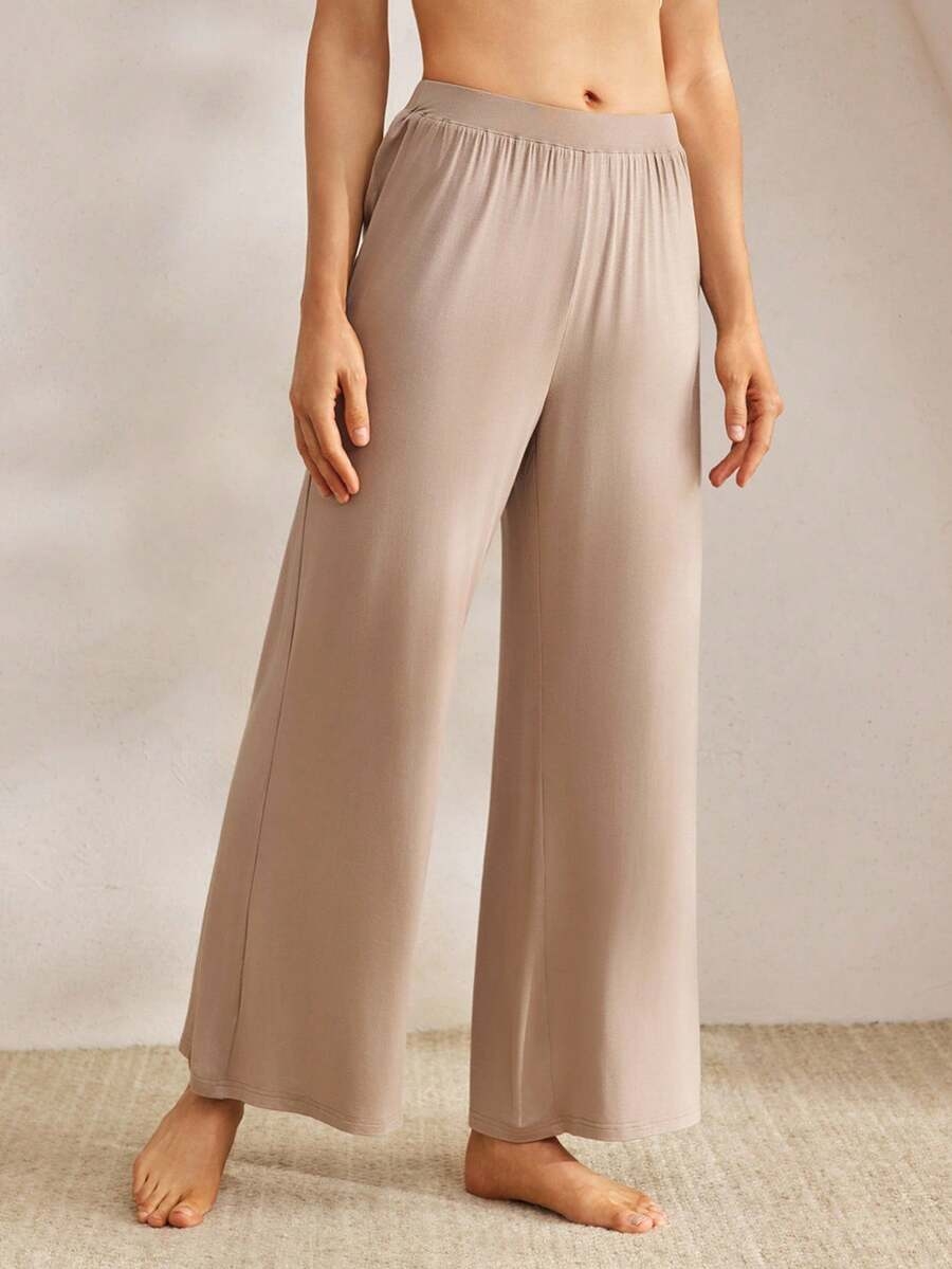 Ocili Leisure Comfortable Rayon Wide Leg Casual Pants-Melange Gray Holiday Season, Fall - Image 22