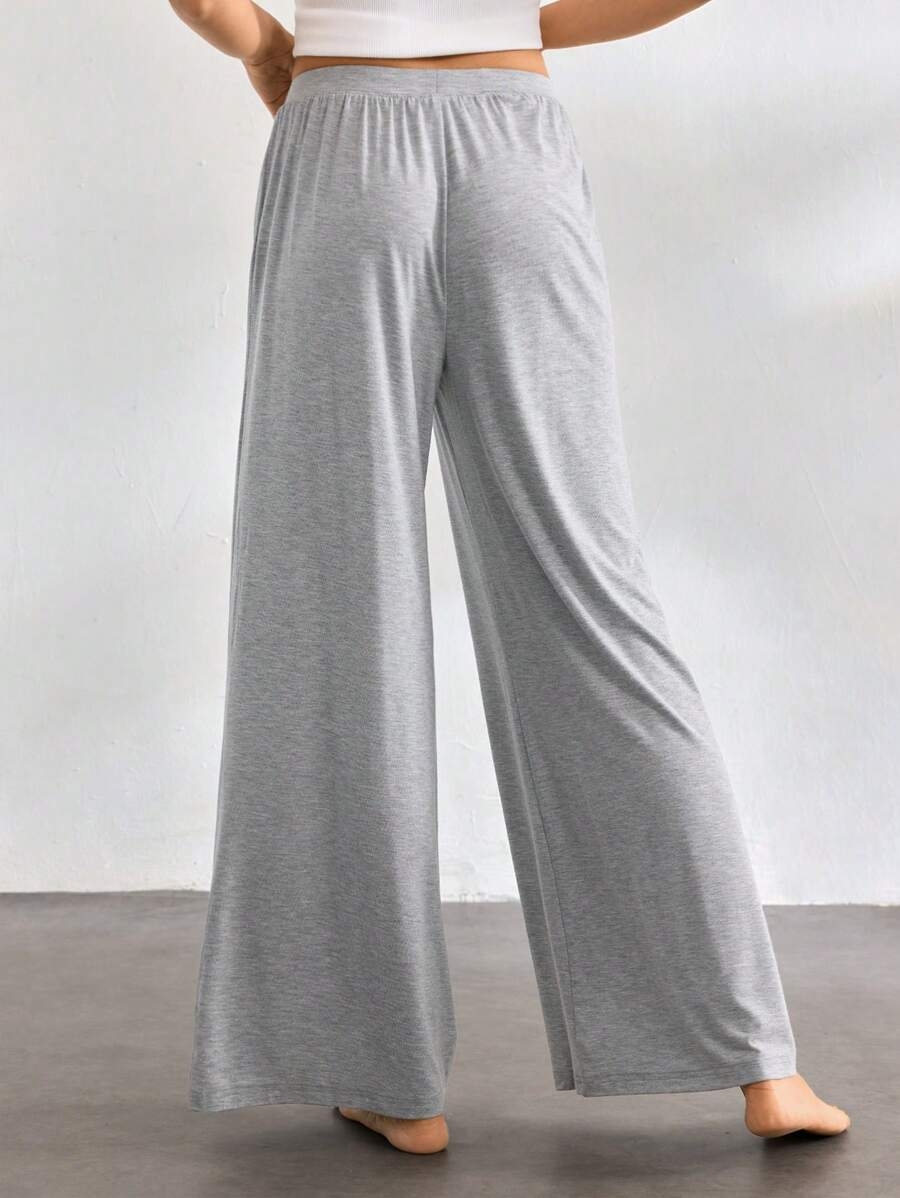 Ocili Leisure Comfortable Rayon Wide Leg Casual Pants-Melange Gray Holiday Season, Fall - Image 33