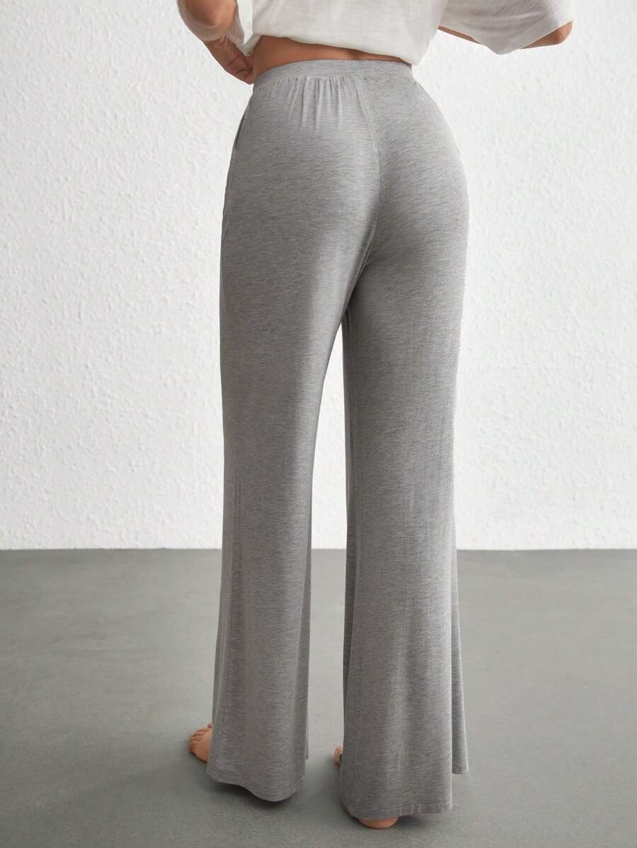 Ocili Leisure Comfortable Rayon Wide Leg Casual Pants-Melange Gray Holiday Season, Fall - Image 39