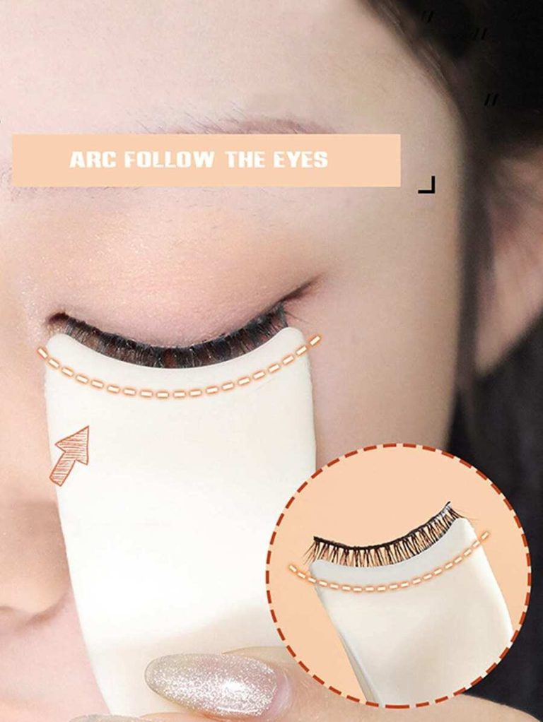 1pc Pink Plastic False Eyelashes Application Tool, Eyelash Tweezer & Glue Applicator,Makeup,Cheap,Room Decor,Vanity,Travel,Bedroom,Makeup Accessories,Eyelash Curler - Image 3