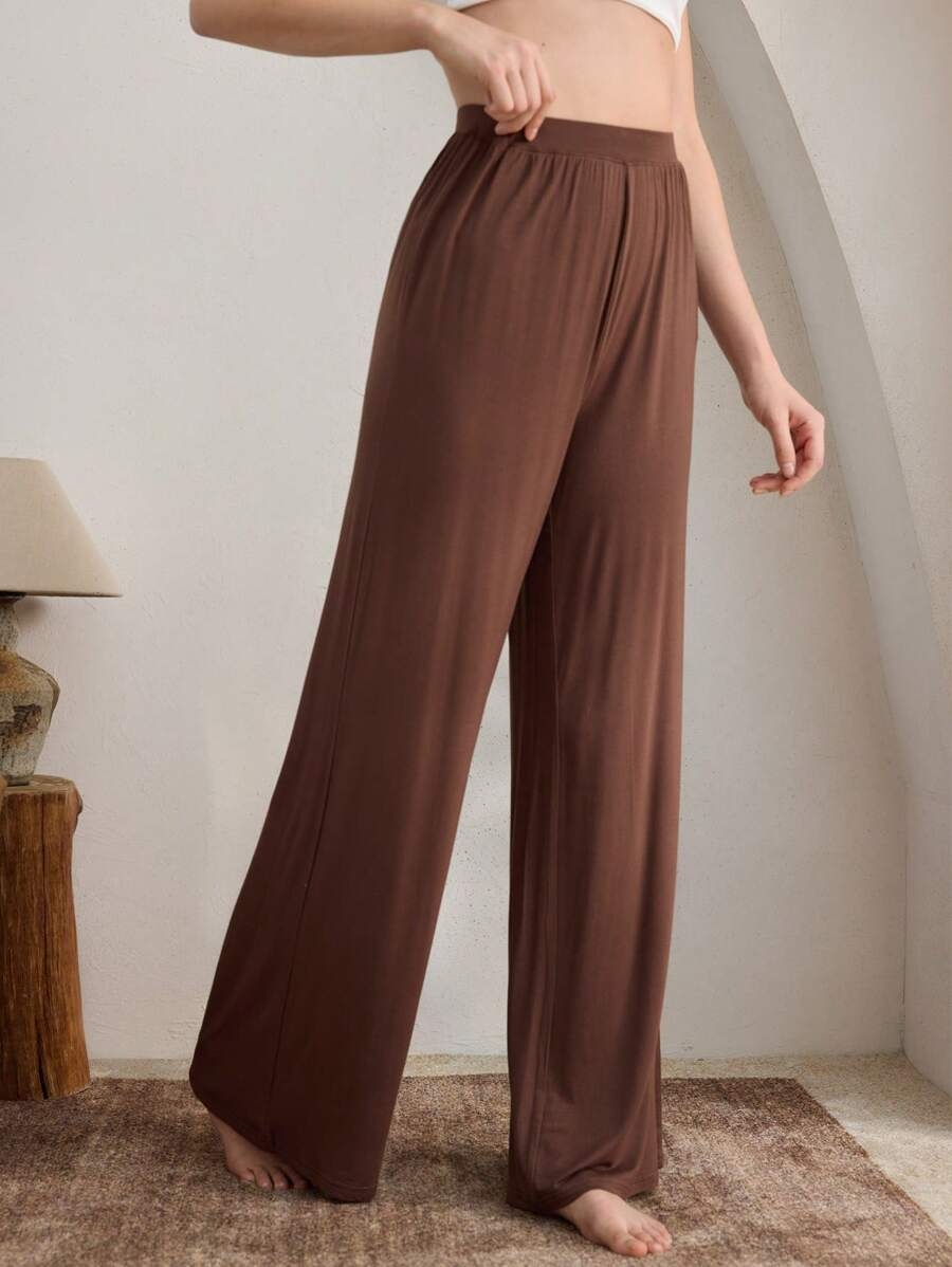 Ocili Leisure Comfortable Rayon Wide Leg Casual Pants-Melange Gray Holiday Season, Fall - Image 48