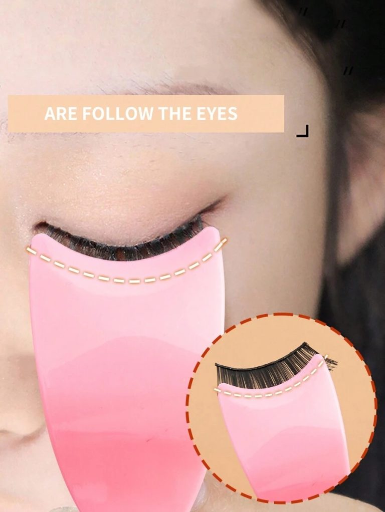1pc Pink Plastic False Eyelashes Application Tool, Eyelash Tweezer & Glue Applicator,Makeup,Cheap,Room Decor,Vanity,Travel,Bedroom,Makeup Accessories,Eyelash Curler - Image 10