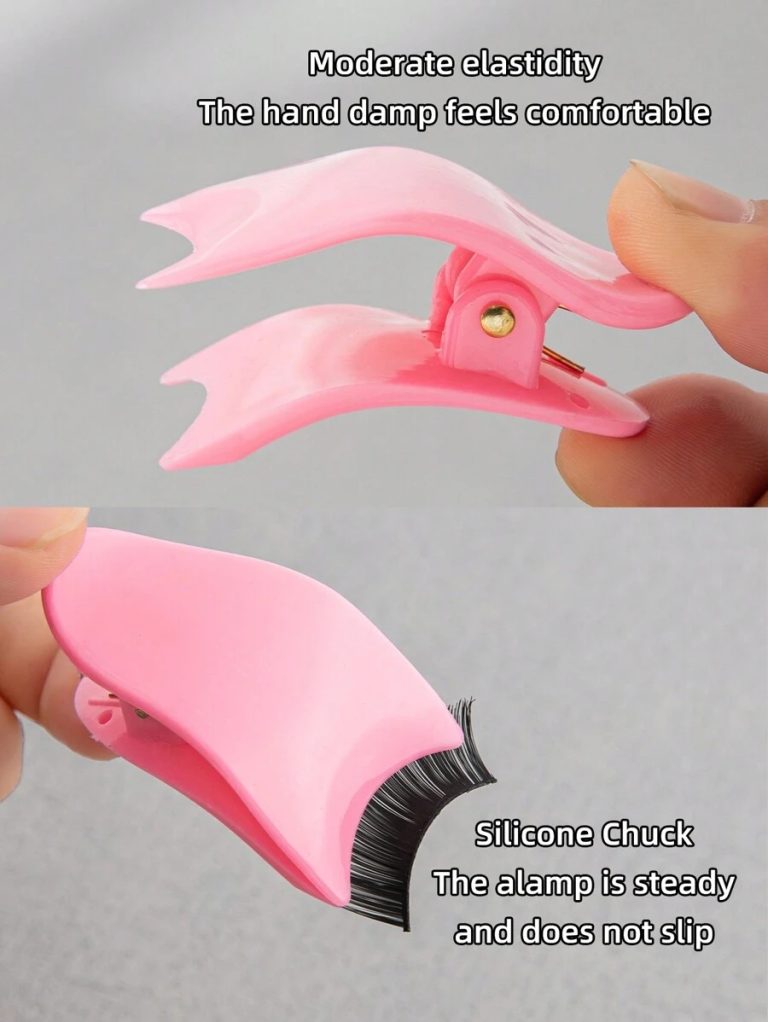 1pc Pink Plastic False Eyelashes Application Tool, Eyelash Tweezer & Glue Applicator,Makeup,Cheap,Room Decor,Vanity,Travel,Bedroom,Makeup Accessories,Eyelash Curler - Image 12