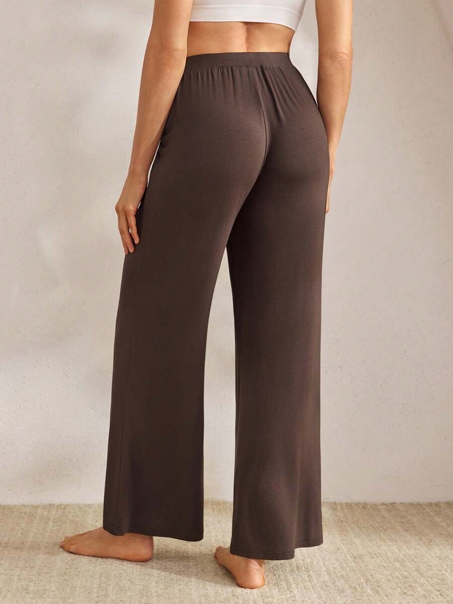 Ocili Leisure Comfortable Rayon Wide Leg Casual Pants-Melange Gray Holiday Season, Fall - Image 76