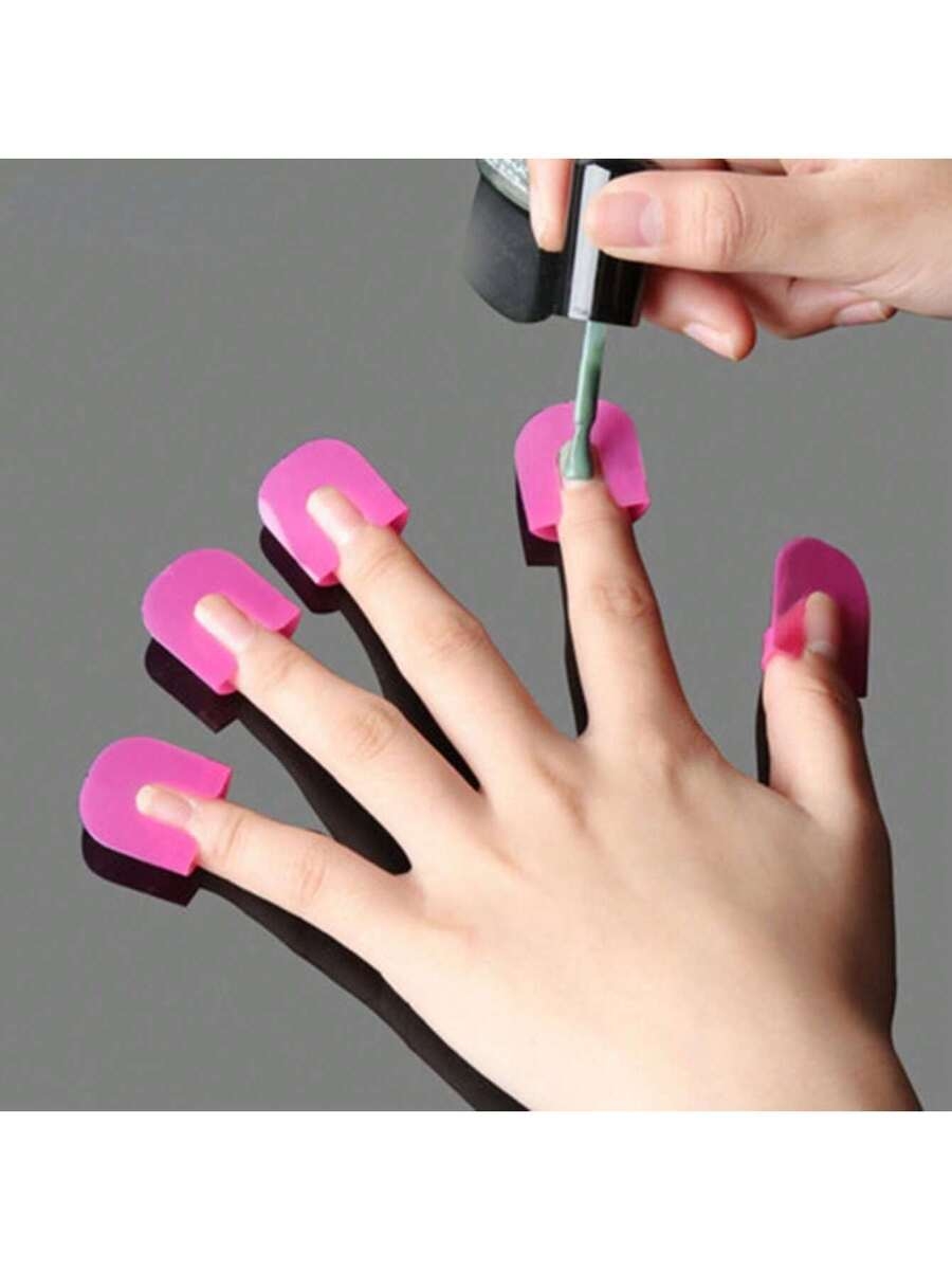 26-Pc Nail Guard Kit - U-Curve Spill-Proof Protectors For Precision Polish - 10 Sizes For Perfect Fit & Easy Manicure - Nail Art Enthusiasts' Essential,Bag,Organizer,Storage,Nail Supplies,Nail Tools,Nail Art Tools,Back To School,Nails,Nail Tools For Press On Nails - Image 2