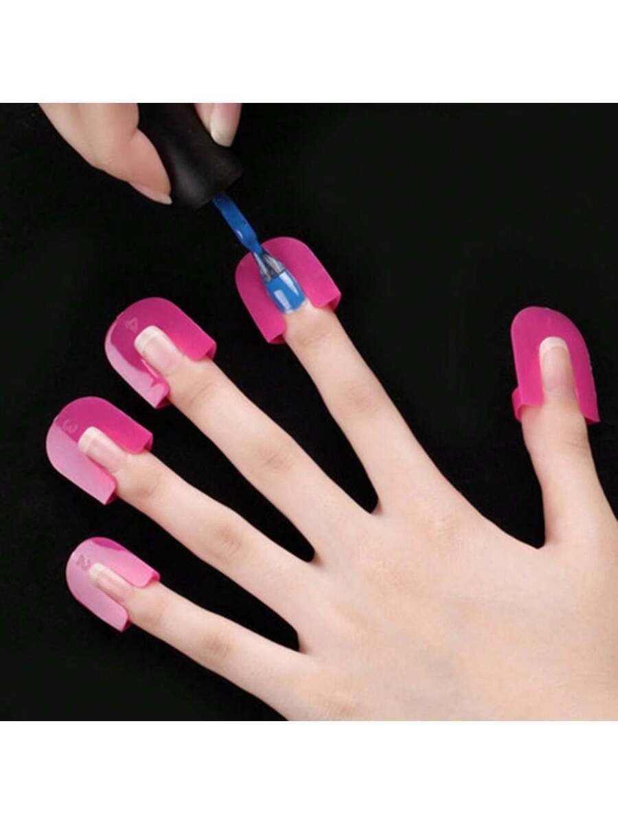 26-Pc Nail Guard Kit - U-Curve Spill-Proof Protectors For Precision Polish - 10 Sizes For Perfect Fit & Easy Manicure - Nail Art Enthusiasts' Essential,Bag,Organizer,Storage,Nail Supplies,Nail Tools,Nail Art Tools,Back To School,Nails,Nail Tools For Press On Nails - Image 4