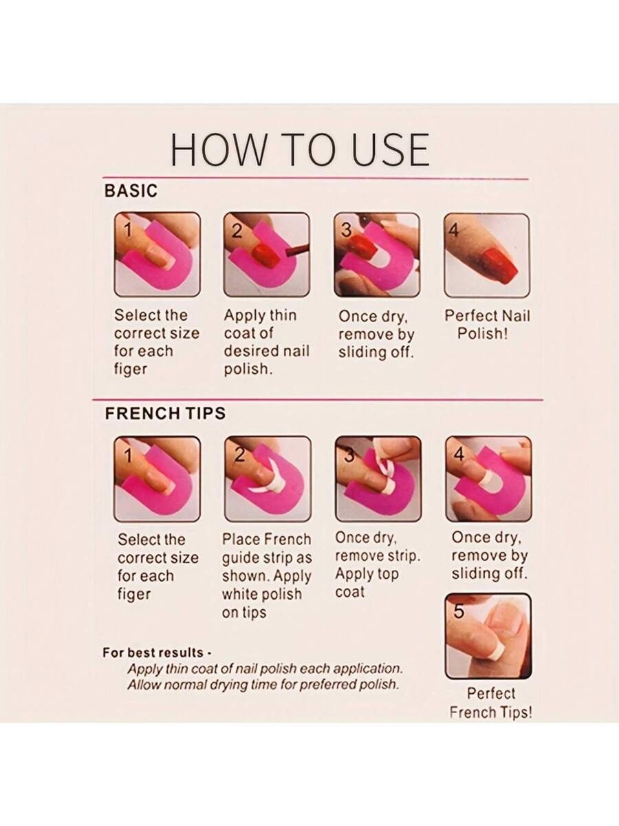 26-Pc Nail Guard Kit - U-Curve Spill-Proof Protectors For Precision Polish - 10 Sizes For Perfect Fit & Easy Manicure - Nail Art Enthusiasts' Essential,Bag,Organizer,Storage,Nail Supplies,Nail Tools,Nail Art Tools,Back To School,Nails,Nail Tools For Press On Nails - Image 7