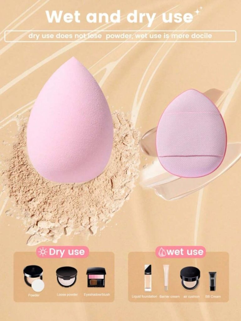 6pcs/1set Makeup Sponge Applicator Kit - Velvet Powder Puff, Concealer Sponge, Makeup Sponge, Makeup Blender Bathroom Decor Summer,Makeup,Cheap,Room Decor,Vanity,Travel,Bedroom,Makeup Accessories,Puff,Makeup Blender,Powder Puff,Makeup Sponge - Image 4