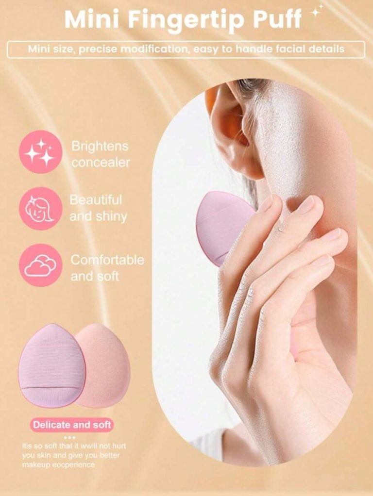 6pcs/1set Makeup Sponge Applicator Kit - Velvet Powder Puff, Concealer Sponge, Makeup Sponge, Makeup Blender Bathroom Decor Summer,Makeup,Cheap,Room Decor,Vanity,Travel,Bedroom,Makeup Accessories,Puff,Makeup Blender,Powder Puff,Makeup Sponge - Image 5