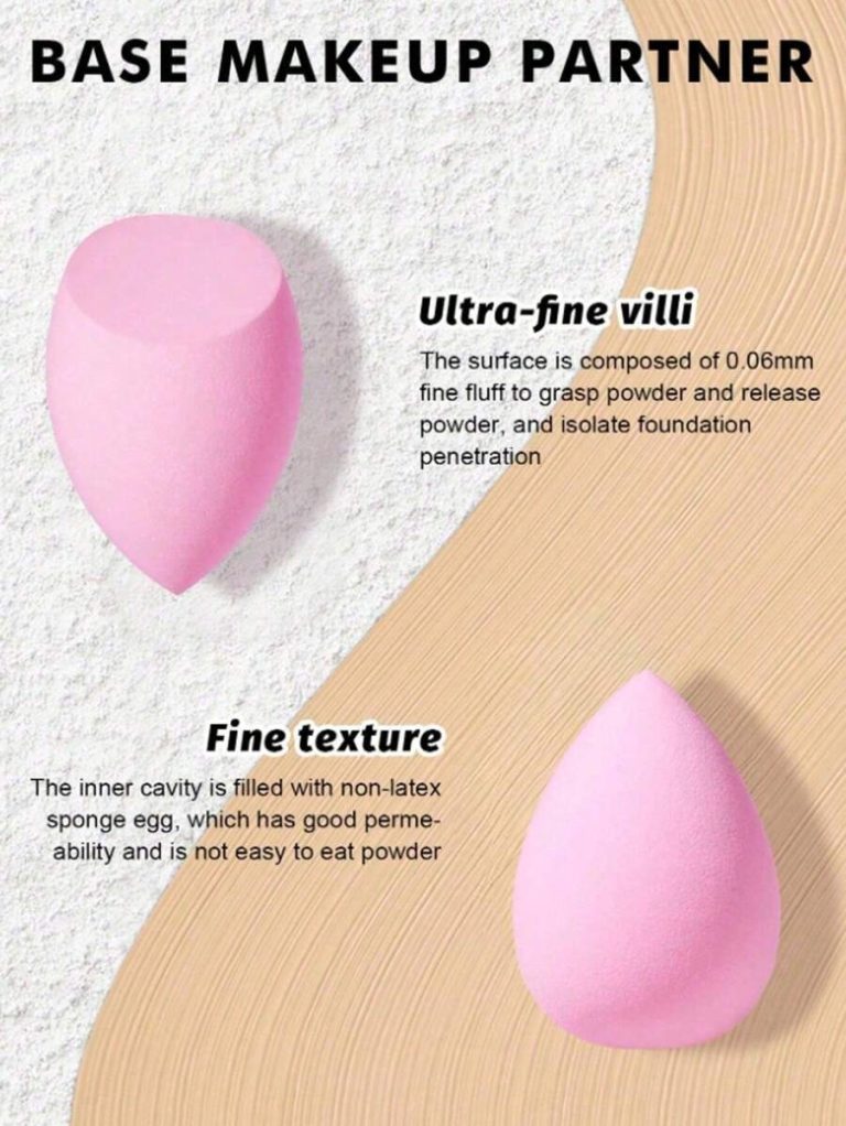 6pcs/1set Makeup Sponge Applicator Kit - Velvet Powder Puff, Concealer Sponge, Makeup Sponge, Makeup Blender Bathroom Decor Summer,Makeup,Cheap,Room Decor,Vanity,Travel,Bedroom,Makeup Accessories,Puff,Makeup Blender,Powder Puff,Makeup Sponge - Image 8