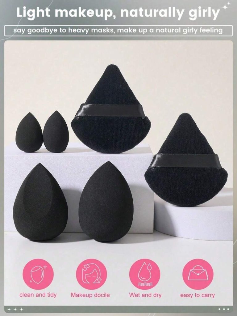 6pcs/1set Makeup Sponge Applicator Kit - Velvet Powder Puff, Concealer Sponge, Makeup Sponge, Makeup Blender Bathroom Decor Summer,Makeup,Cheap,Room Decor,Vanity,Travel,Bedroom,Makeup Accessories,Puff,Makeup Blender,Powder Puff,Makeup Sponge - Image 12