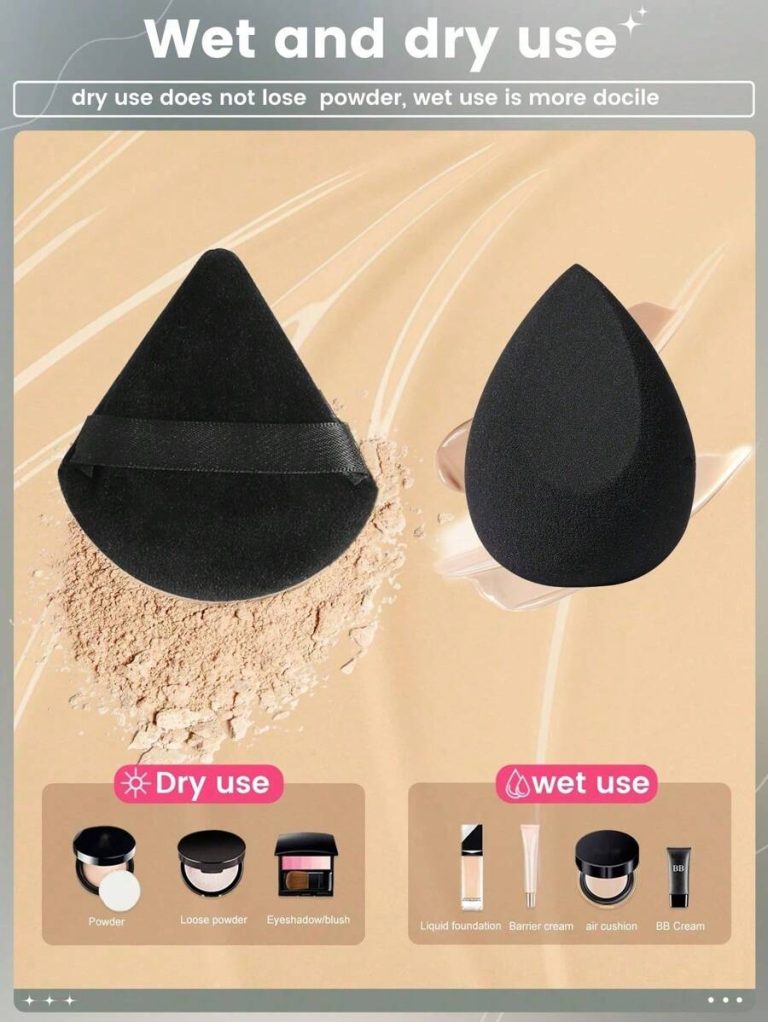 6pcs/1set Makeup Sponge Applicator Kit - Velvet Powder Puff, Concealer Sponge, Makeup Sponge, Makeup Blender Bathroom Decor Summer,Makeup,Cheap,Room Decor,Vanity,Travel,Bedroom,Makeup Accessories,Puff,Makeup Blender,Powder Puff,Makeup Sponge - Image 13