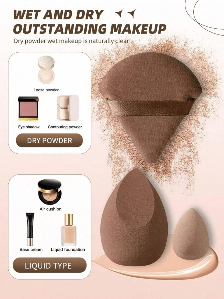 6pcs/1set Makeup Sponge Applicator Kit - Velvet Powder Puff, Concealer Sponge, Makeup Sponge, Makeup Blender Bathroom Decor Summer,Makeup,Cheap,Room Decor,Vanity,Travel,Bedroom,Makeup Accessories,Puff,Makeup Blender,Powder Puff,Makeup Sponge - Image 16