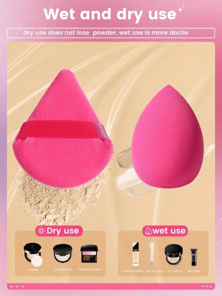 6pcs/1set Makeup Sponge Applicator Kit - Velvet Powder Puff, Concealer Sponge, Makeup Sponge, Makeup Blender Bathroom Decor Summer,Makeup,Cheap,Room Decor,Vanity,Travel,Bedroom,Makeup Accessories,Puff,Makeup Blender,Powder Puff,Makeup Sponge - Image 26