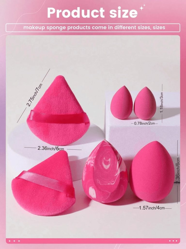6pcs/1set Makeup Sponge Applicator Kit - Velvet Powder Puff, Concealer Sponge, Makeup Sponge, Makeup Blender Bathroom Decor Summer,Makeup,Cheap,Room Decor,Vanity,Travel,Bedroom,Makeup Accessories,Puff,Makeup Blender,Powder Puff,Makeup Sponge - Image 28