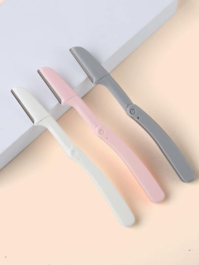 NEFOUME 3pcs Facial Razors For Women Face,Eyebrow Razor, Dermaplane Razors, Face Shavers,Dermaplaning Tool Peach Fuzz Remover For Folding Travel Face,Makeup,Cheap,Room Decor,Vanity,Travel,Bedroom,Makeup Accessories,Eyebrow Razor