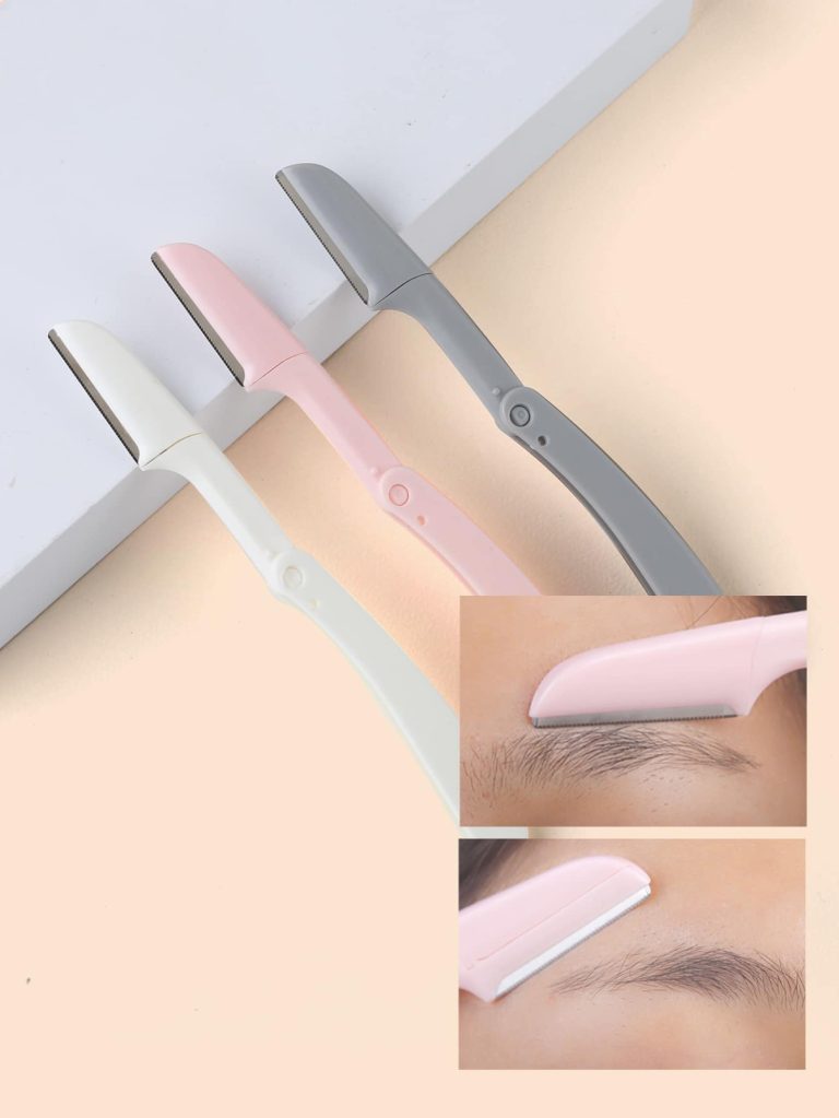 NEFOUME 3pcs Facial Razors For Women Face,Eyebrow Razor, Dermaplane Razors, Face Shavers,Dermaplaning Tool Peach Fuzz Remover For Folding Travel Face,Makeup,Cheap,Room Decor,Vanity,Travel,Bedroom,Makeup Accessories,Eyebrow Razor - Image 4