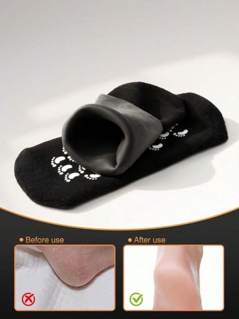 1pair Silicone Gel Moisturizing Socks For Foot Care, Prevent Cracking,Remove Dead Skin,Protective And Elastic Foot Care Socks - Image 13
