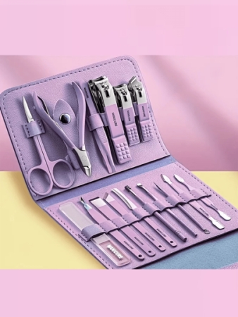 16 Pcs Nail Cutter Set, Stainless Steel Manicure Kit, Manicure Pedicure Cuticle Tool ,Suitable For Home, Workplace, Outdoor Travel, Gift Giving, Beauty Salon,Nail Supplies,Nail Tools,Nail Art Tools,Back To School,Nails,Nail Tools For Press On Nails,Manicure Pedicure Tools