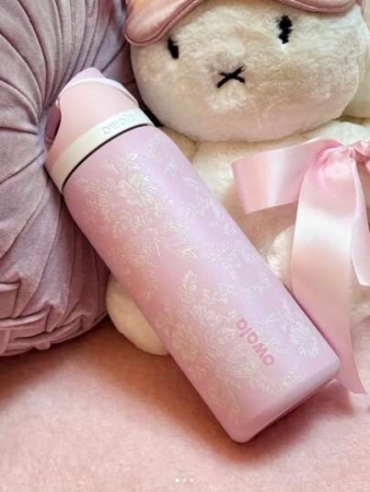 24/32oz Straw Insulated Water Bottle Double-Layer Stainless Steel Vacuum Thermal Mug For Sport And Travel