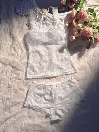 2pcs Women's Elegant Sexy Lace Lingerie Set - Image 24