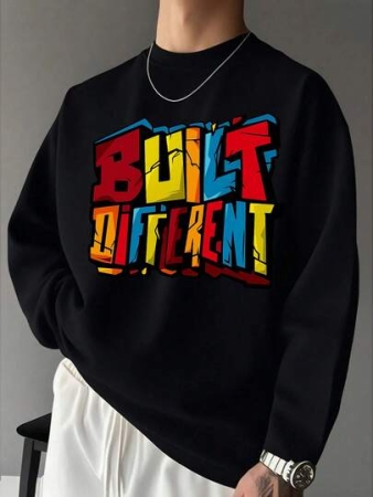 Men Letter Graphic Tee