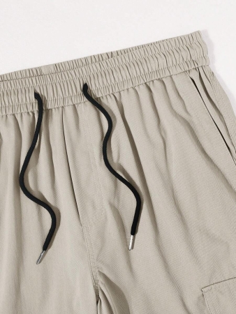 Manfinity Homme Men Solid Color Cargo Pants For Outdoor Camping, Fall - Image 16