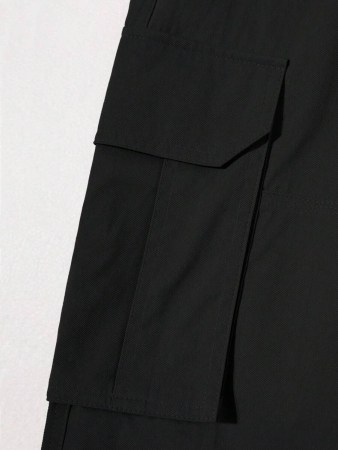 Manfinity Homme Men Solid Color Cargo Pants For Outdoor Camping, Fall - Image 25