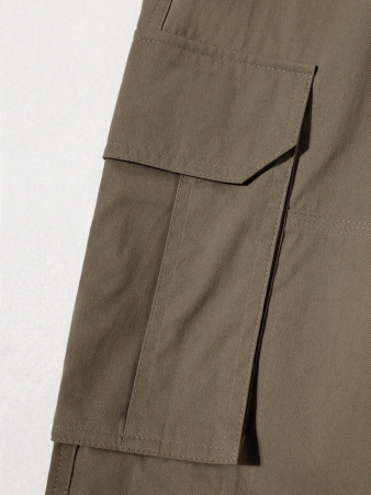 Manfinity Homme Men Solid Color Cargo Pants For Outdoor Camping, Fall - Image 32