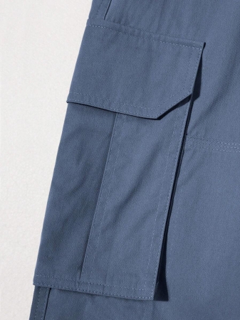 Manfinity Homme Men Solid Color Cargo Pants For Outdoor Camping, Fall - Image 83