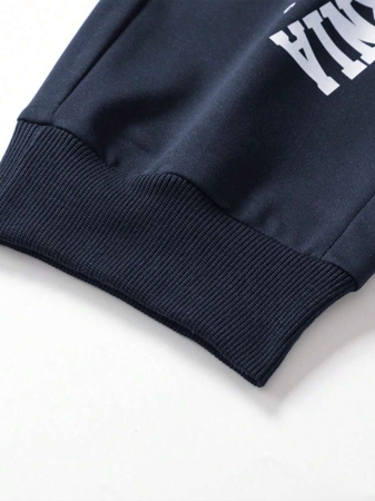 Men's Drawstring Sweatpants, Thin Elastic Waist Sports Pants With Letter Print, Breathable And Fashionable, Suitable For Autumn/Winter - Image 16