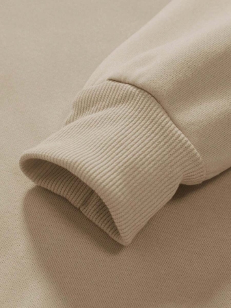 Manfinity Homme Loose Men's Hooded Long Sleeve Sweatshirt With Finger Pattern, For Fall Winter - Image 5