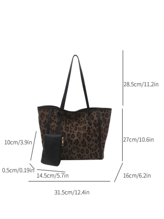 A New Fall And Winter Fashion Letter Print, Large Capacity Tote Bag. Zipper Opening, Lightweight Minimalist, Hardware Pendant Shoulder Bag. Suitable For Women's Daily Life Casual, Commuting, Work And Student Use, Tote Bags For School,College Essentials, New Fashionable Big Bags For Women - Image 43
