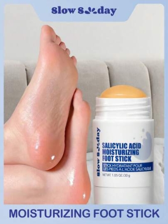 SlowSunday Salicylic Acid Moisturizing Foot Stick, Foot Care, Foot Spa, Foot Balm, Foot Cream Moisturizing, For Dry And Peeling Skin, Feet & Knees & Body , Nourishes And Softens, With Salicylic Acid & Vitamin E