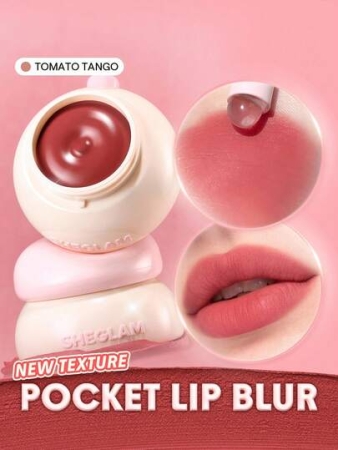 SHEGLAM Bounce Putty Pocket Lip Pot-Tomato Tango Brand Beauty Makeup Face Paint Cosmetic For Women Girls Perfect For Fall Winter Ideal For Y2K Fancy Fashion Suitable For Birthday Christmas Present Party Ready Best Color