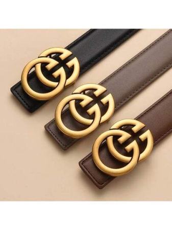 1/2pcs New Women's Belt, Fashionable Multi-Purpose Decorative Belt, High-End GG Letter Design Sense, Commuting Multi-Purpose, Level, Jeans, Slimming Belt Fall, Autumn, Halloween