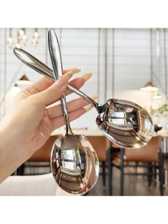 Heavy-Duty Stainless Steel Serving Spoons – 1/2/3pc Set With Long Handles – Rust-Resistant And Extra Large – Perfect For Buffets, Parties, Restaurants & Home Cooking – Durable & Stylish Kitchen Utensils For Effortless Meal Prep And Serving