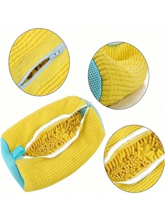 Durable Shoe Washing Bag Suitable For All Shoe Types - Sturdy Polyester Zipper Closure, Plush Lining Interior Protective Laundry Bag, Reusable, Great For Athletic, Sneakers And Casual Shoes - Image 4