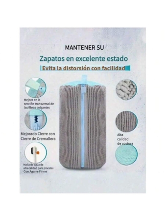 Durable Shoe Washing Bag Suitable For All Shoe Types - Sturdy Polyester Zipper Closure, Plush Lining Interior Protective Laundry Bag, Reusable, Great For Athletic, Sneakers And Casual Shoes - Image 7