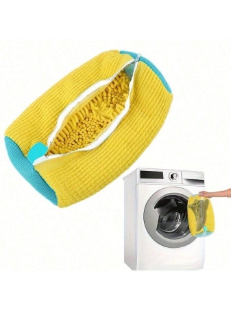 Durable Shoe Washing Bag Suitable For All Shoe Types - Sturdy Polyester Zipper Closure, Plush Lining Interior Protective Laundry Bag, Reusable, Great For Athletic, Sneakers And Casual Shoes - Image 10