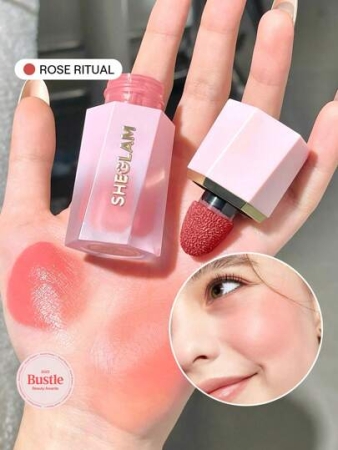 SHEGLAM Color Bloom Liquid Blush Matte Finish-Rose Ritual Gel Cream Blush Long Lasting Non-Fading Highly Pigmented Lightweight Long Wear Smooth Blusher Pink Brown Blush Rare Brand Beauty Makeup Face Paint Cosmetic For Women Girls Perfect For Fall Winter Ideal For Y2K Fancy Fashion Suitable For Birthday Christmas Present Party Ready Best Color