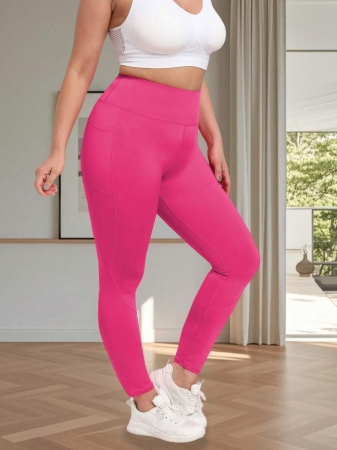 Women's Plus Size Leggings With Pockets Stretchy Yoga Pants Tummy Control High Waist Workout Leggings - Image 29